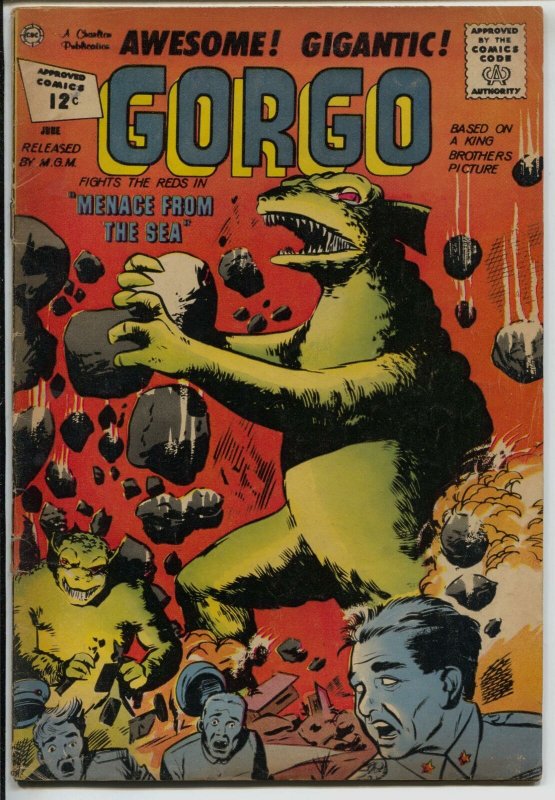 Gorgo #7 1967-Charlton-based on the MGM horror film-VG