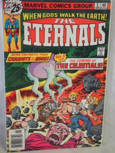 The Eternals #2 Fine condition.  1976 The Coming of the Celestials!