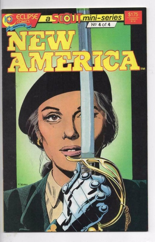 NEW AMERICA #4, VF/NM, Eclipse Comics 1987 1988 more Indies in store