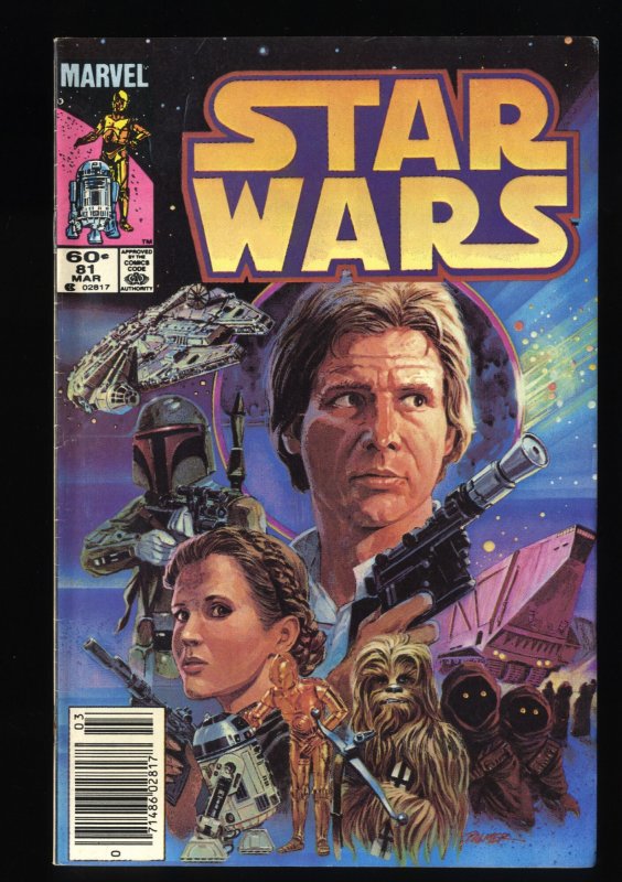 Star Wars #81 FN 6.0 Newsstand Variant Return of Boba Fett Mandalorian!