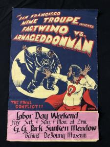 San Francisco Mime Troupe Factwino Poster SPAIN art