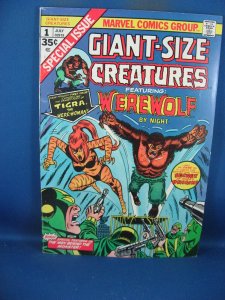 GIANT SIZE CREATURES 1 VF  1974 1ST TIGRA MARVEL