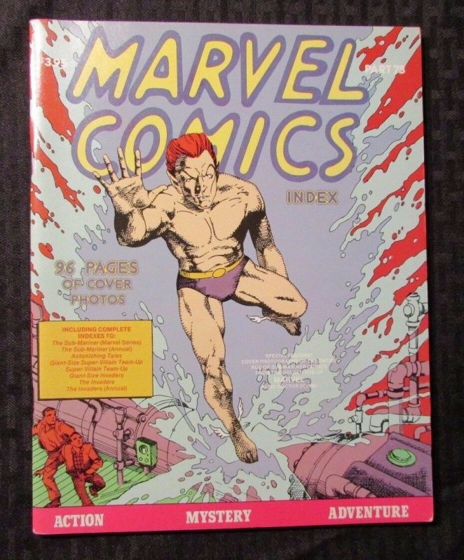 1978 Marvel Comics Index #7B Sub-Mariner The Invaders VF