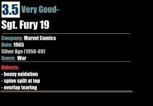 Sgt. Fury 19 (1965) VG- 3.5 Silver Age Marvel Comics
