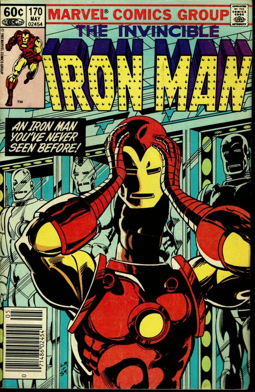 Iron Man #170 - FINE - Rhodes Takes Over As Iron Man