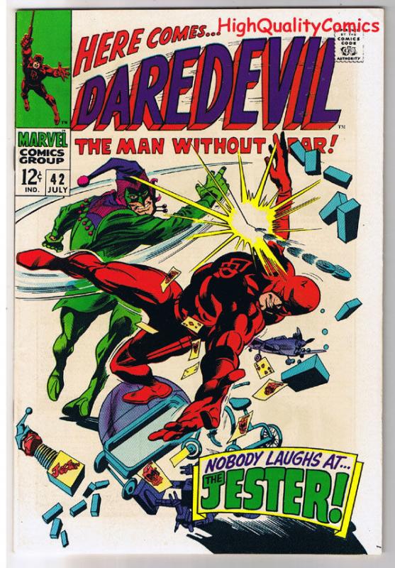 DAREDEVIL #42, VF+, Gene Colan, Jester, Stan Lee, 1964, more in store