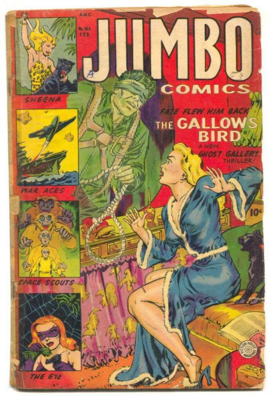 Jumbo Comics #166 Rare late issue-Space Scouts- fair
