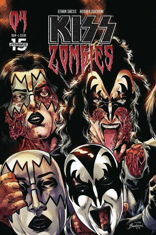 KISS ZOMBIES (2019 DYNAMITE) #4 VARIANT CVR C BUCHEMI PRESALE-02/19