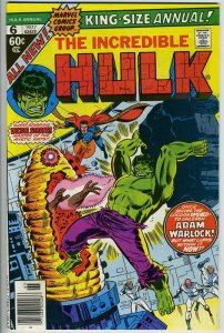 INCREDIBLE HULK ANNUAL #6 - 8.5, OW - Dr Strange - 1st Paragon/Ayesha - GOTG 2