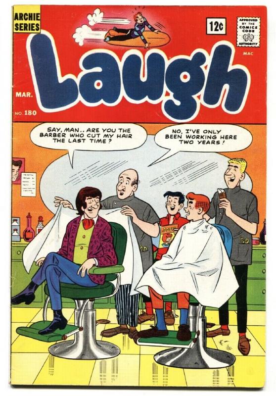 Laugh Comics #180 1966- Archie- Betty- Veronica Barbershop cover FN