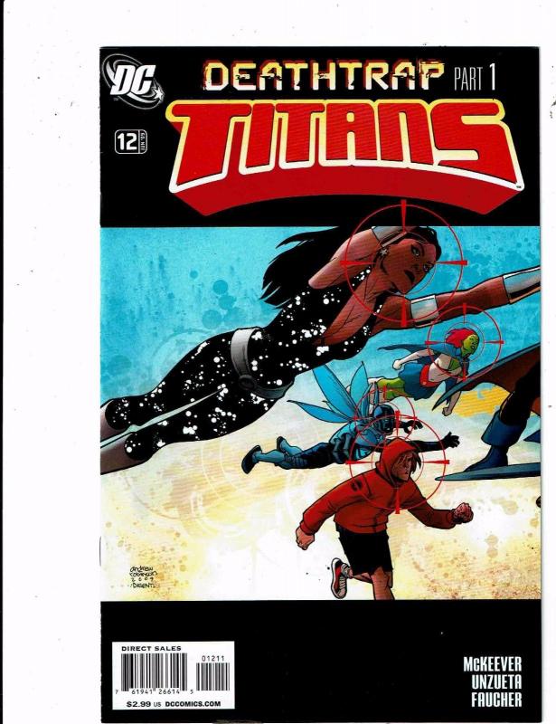 Lot of 6 Teen Titans+Titans DC Comic Books #1 Annual+11 12 13 14 15 KS5