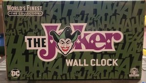 DC Worlds Finest Collection The Joker Wall Clock Factory sealed Free Shipping