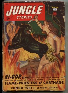 Jungle Stories Pulp--Winter 1950--Seabury Quinn-- Fiction House--FR/G