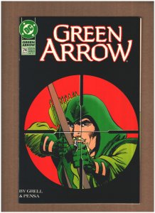 Green Arrow #74 DC Comics 1993 Mike Grell NM- 9.2