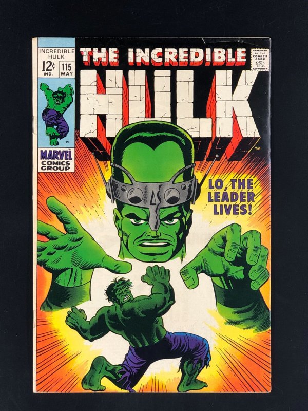 The Incredible Hulk #115 (1969) FN/VF Lo, The Leader Lives!