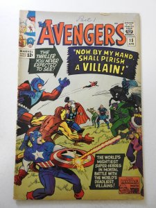 The Avengers #15 (1965) VG Condition moisture stain, ink fc