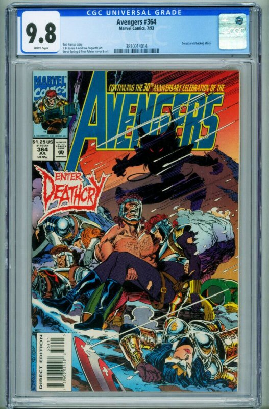 Avengers #364 CGC 9.8 1st full appearance of Deathcry 3810014014