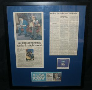 Stan Lee Framed USA Today Newspaper Article from Stan's Office Framed - 4/12/00
