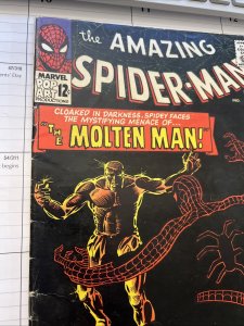 AMAZING SPIDER-MAN # 28 SEPT 1965 Origin & 1st Appearance Molten Man Key