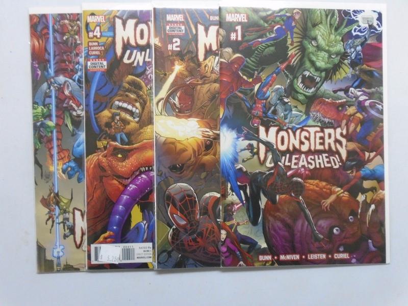 Monsters Unleashed (2016) #1-5 Run / Missing #3 - 8.5 VF+ - 2016