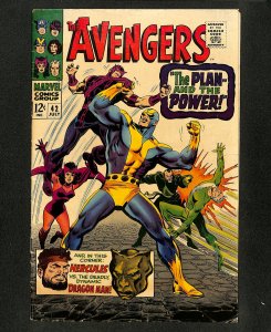 Avengers #42 Hercules & Dragon Man! Silver Age!