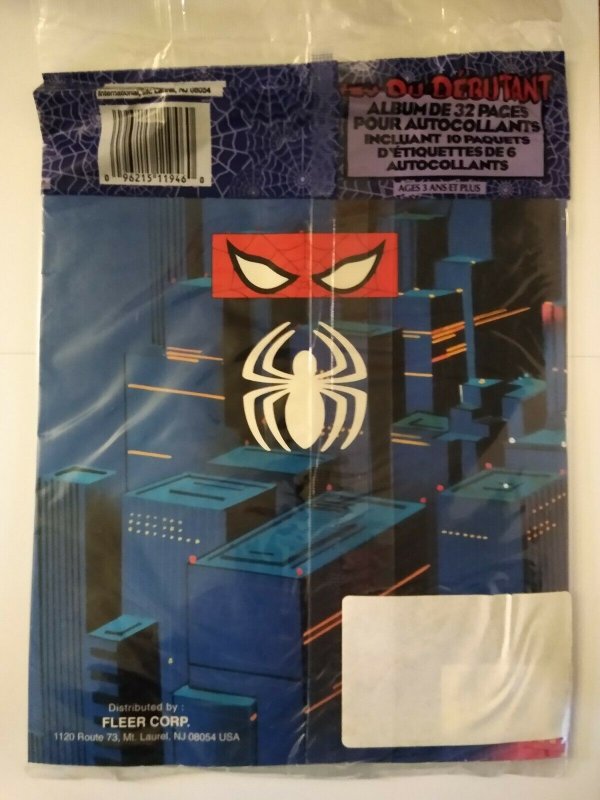 Spider-man Sticker Album Starter Set New Sealed With Stickers Marvel Comics 1995