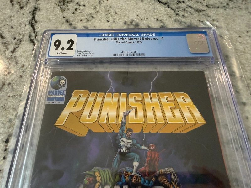 Punisher Kills The Marvel Universe # 1 CGC Graded 9.2 Marvel Comic Book 1st JH24