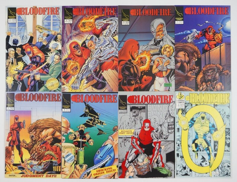 Bloodfire #0 & 1-12 VF/NM complete series - first super hero with HIV/AIDS set 