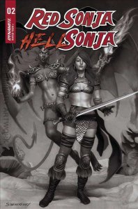 Red Sonja Hell Sonja #2F VF/NM ; Dynamite | 1:10 Variant B&W