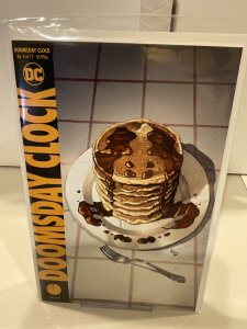 Doomsday Clock #4  Pancakes Cover!  9.0 (our highest grade)