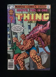 Marvel Two-In-One #70  Marvel Comics 1980 VF Newsstand