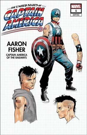 United States of Captain America 1-B Jan Bazaldua Design Cover VF/NM