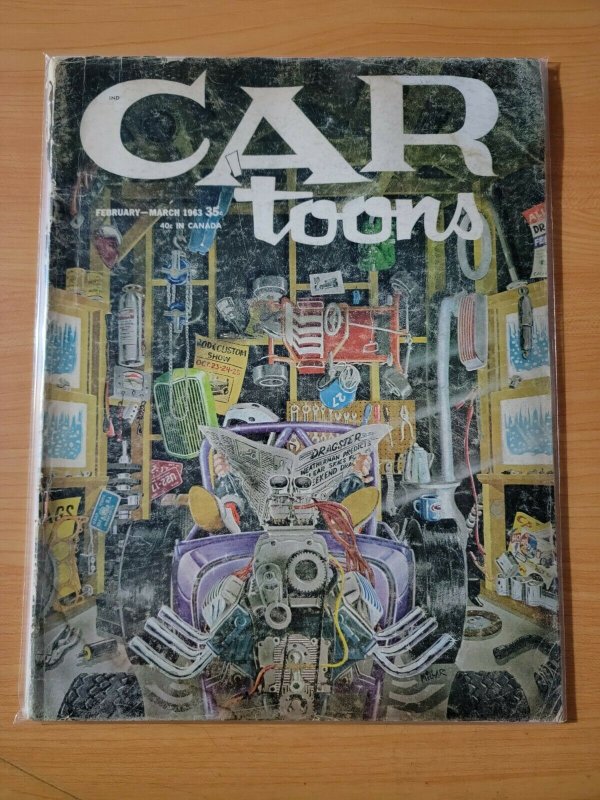 CARtoons Car Toons Magazine #10 February - March 1963 ~ GOOD - VERY GOOD VG ~ 