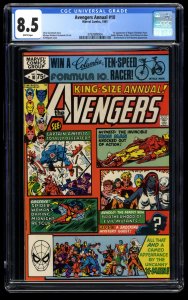 Avengers Annual #10 CGC VF+ 8.5 White Pages 1st Rogue!