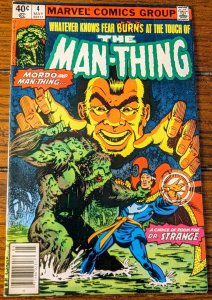Man-Thing #4 (1980) FN/VF 7.0 Dr. Strange Baron Mordo 1st Sheriff Daltry