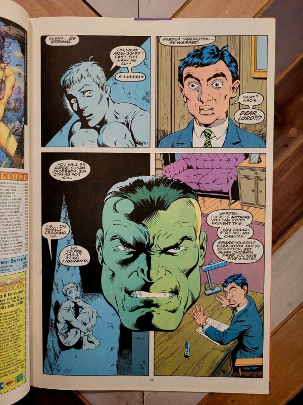 HULK #410 FN 6.0 (1993) Signed by writer Peter David ft Nick Fury & S.H.I.E.L.D.