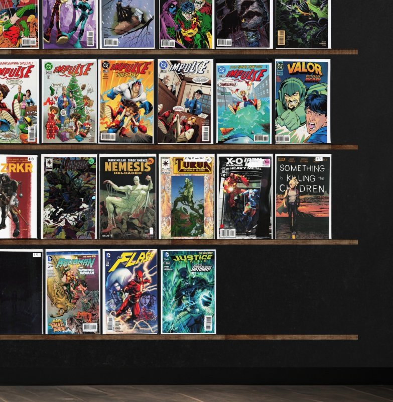 Huge Lot 150+ Comics with Impulse, Robin, Justice League, The Flash & More!