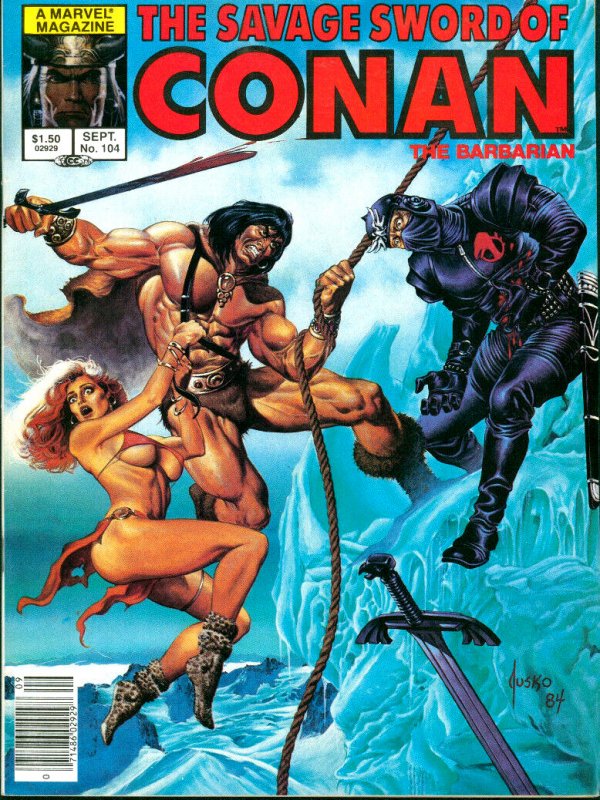 Savage Sword of Conan #104 Marvel Comics 1984 VF