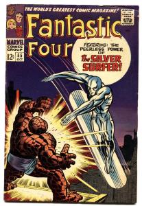 FANTASTIC FOUR #55 1966-KEY ISSUE-SILVER SURFER KIRBY vg/fn