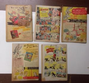 Mickey Mouse Bugs Bunny Donald Duck Dell 13 Book Lot Set Run 1947-1953 2.0-4.0