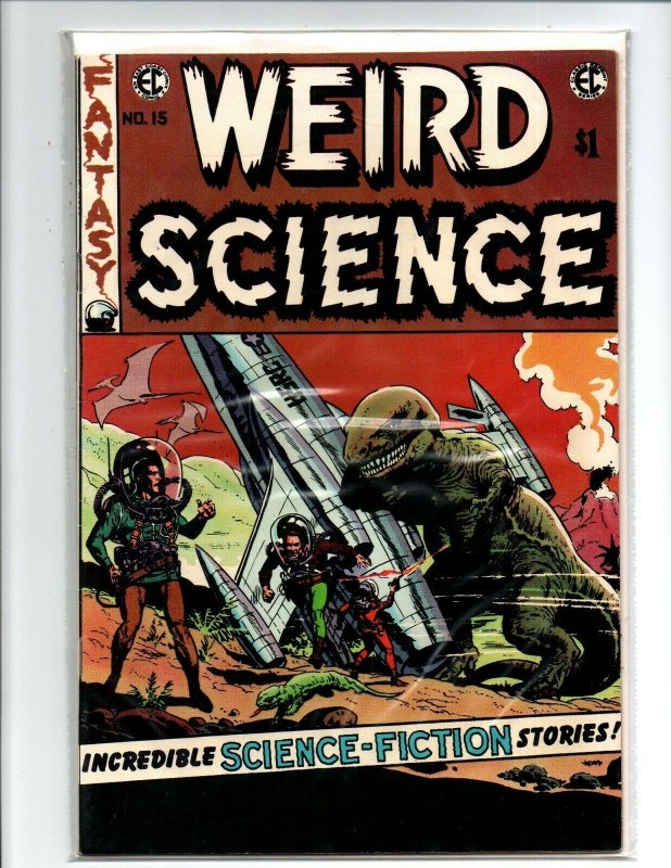 Weird Science #15 - Dinosaur - 1950s reprint - EC Comics - 1973 - VF