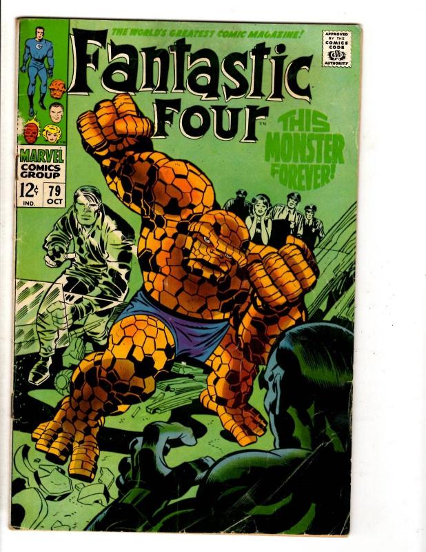 Fantastic Four # 79 VG/FN Marvel Comic Book Thing Human Torch Silver Surfer TW65