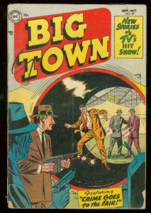 BIG TOWN #29 1954-DC COMICS-TV SERIES-TOMMY GUN-CIRCUS VG