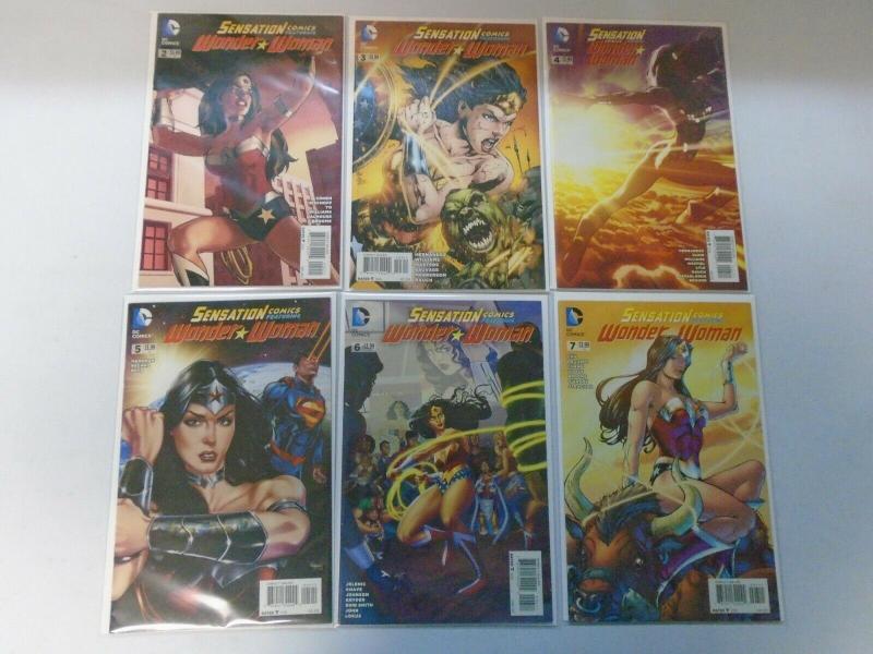 Sensation Comics Featuring Wonder Woman lot from #2-14 11 different issues Avg 7