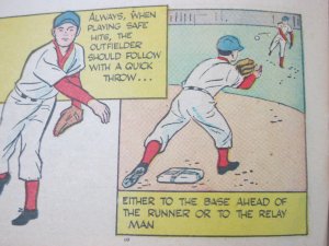 1961 Finer Points of Baseball For Everyone How to Play The Outfield Comic Book