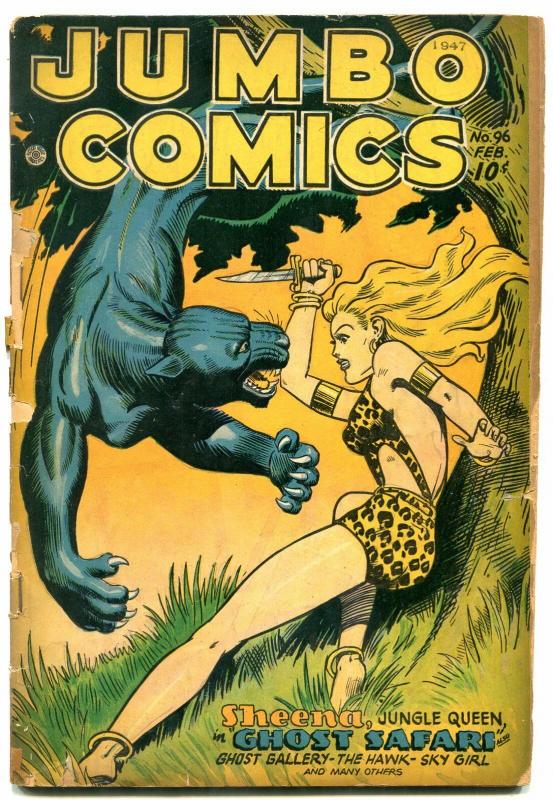 Jumbo Comics #96 1947- Sheena- Matt Baker- G/VG