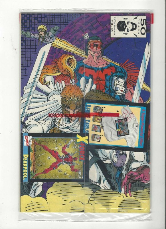 x-force-1-1991-sealed-w-deadpool-card-reverse-negative-logo-1st-print-cable-nm-comic-books