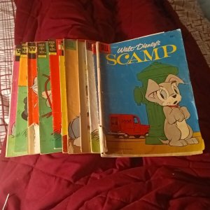 Walt Disney's Scamp 11 Issue Comics lot Run Set Collection Silver Bronze Age...