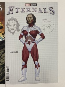 ETERNALS #6 1:10 Ribic Design + 1:25 Shaw Variant Set Marvel IN-HAND SHIPS NOW