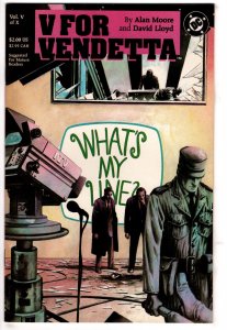 V for Vendetta #5 (1989) V for Vendetta